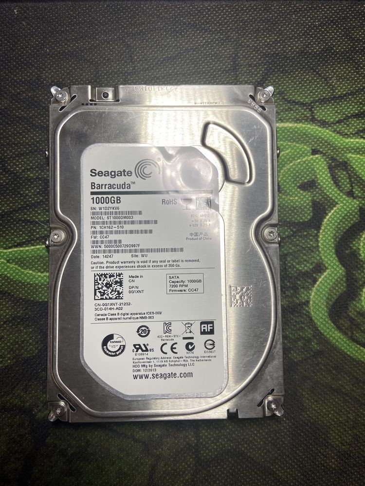 Seagate barracuda 1000gb 7200RPM