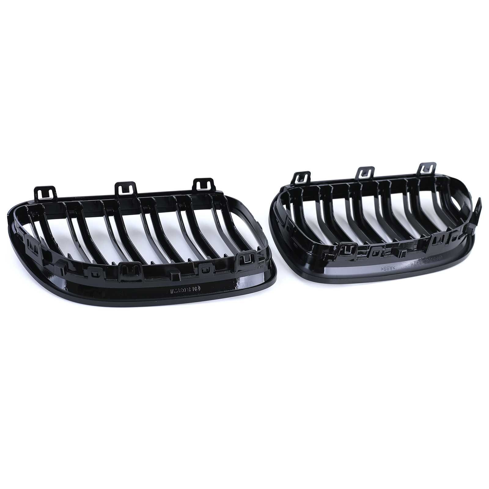 Grelha dupla para BMW Série 3 E92 E93 2010 a 2013 Preto Brilhante