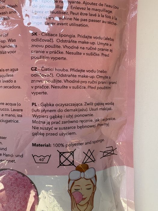 Gąbki / myjki do demakijażu, oczyszczające, miękkie