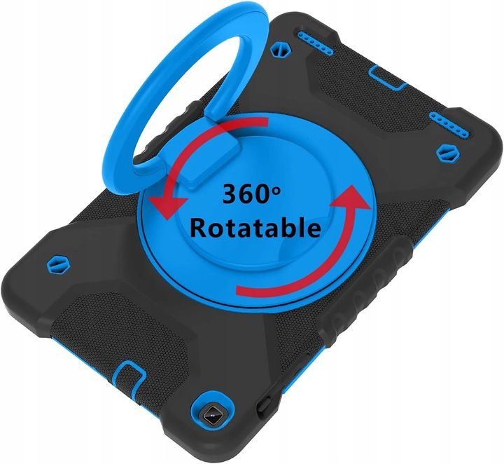 Etui do Galaxy Tab A8 10.5 Cala z Obrotowym Uchwytem Niebieski