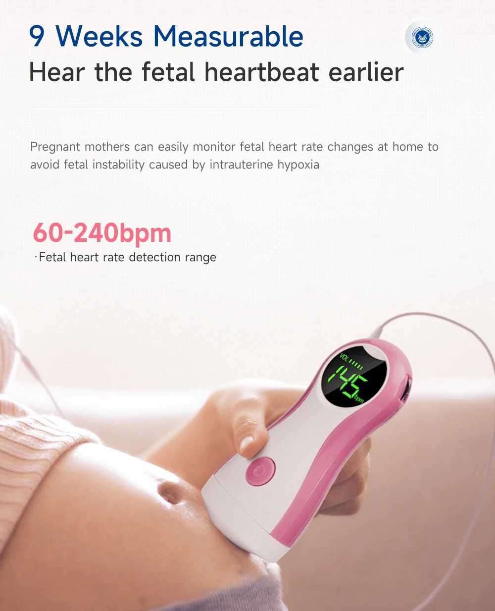 Domowy aparat Dopplerowski do kontroli tętna w ciąży