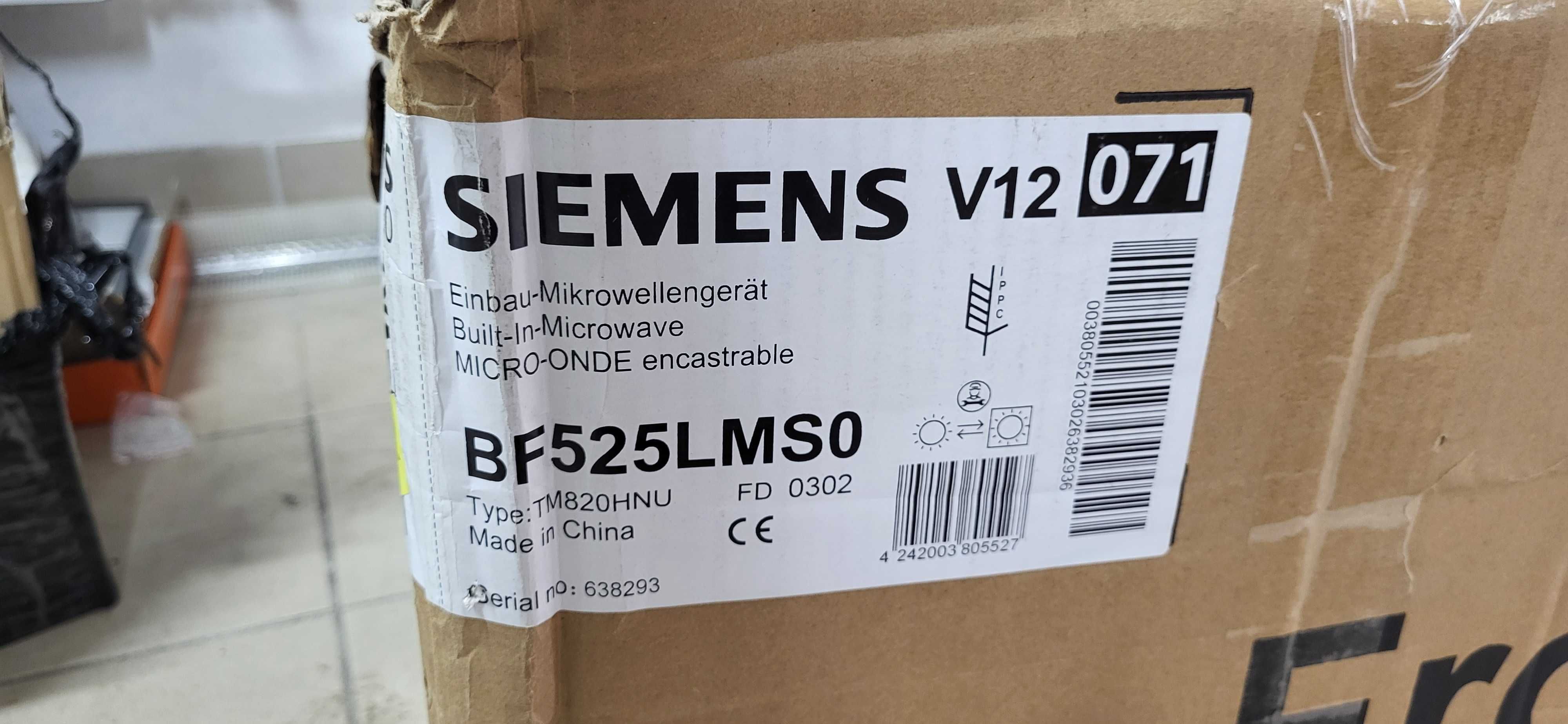 Siemens bf525lms0 Kuchenka mikrofalowa pod zabudowe