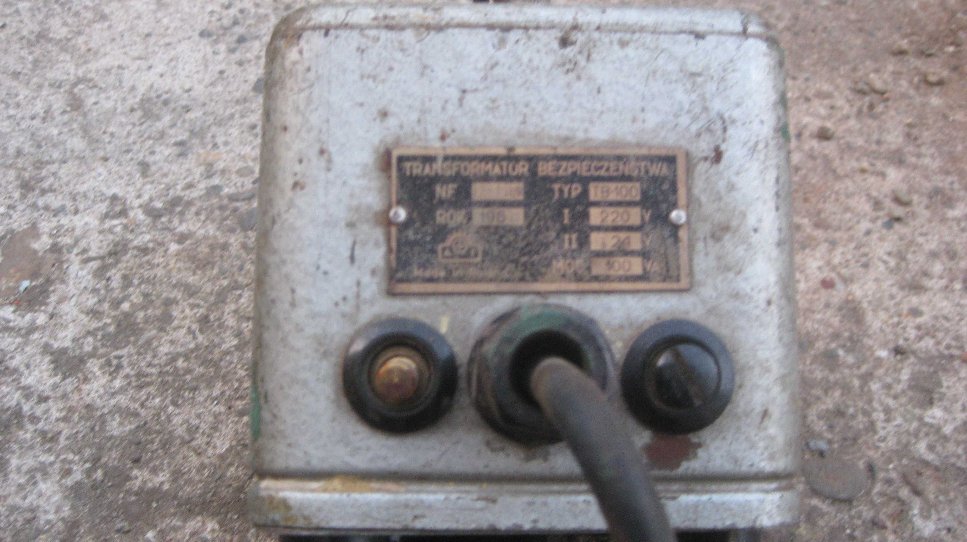 Transformator 220V/24V PRL 1962r.