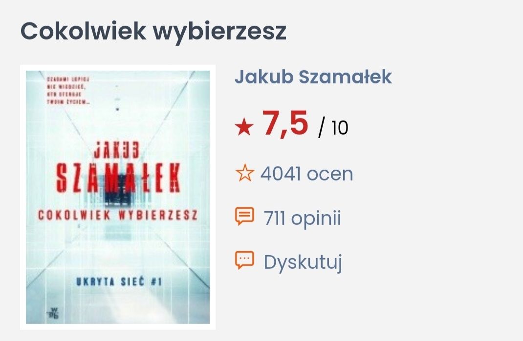 Cokolwiek wybierzesz Jakub Szamałek