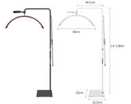 Lampa Moon Księżyc czarna