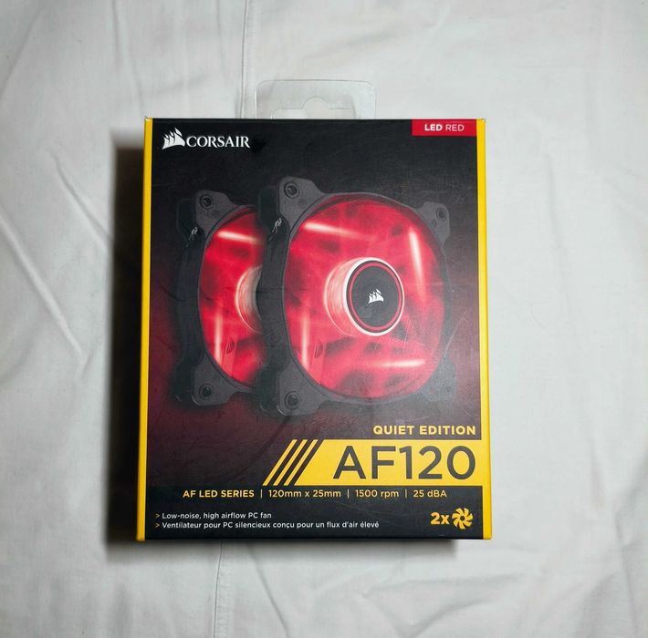 2x Ventoinhas Corsair AF120 LED Vermelho