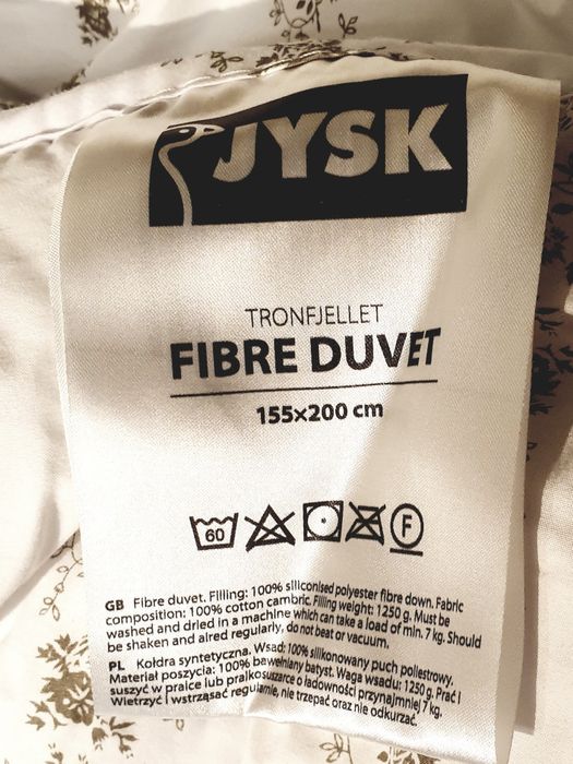 Kołdra (155×200) ciepła, skandynawska, poszycie z batystu