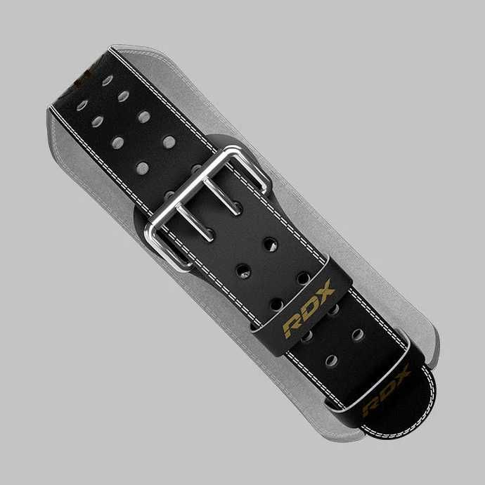 Cinto de levantamento de peso de couro para academia - Médio