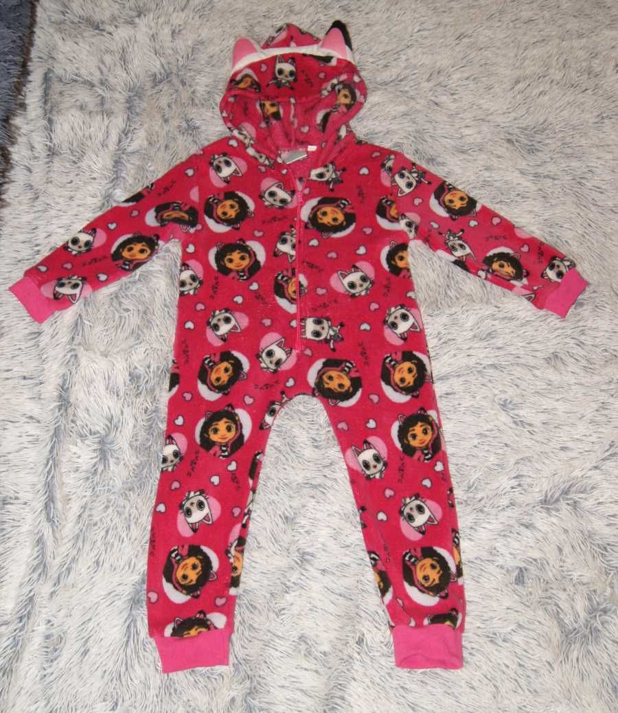 Onesie dziecięce Gabi Koci Domek Piżama kombinezon rozmiar 110-116 cm
