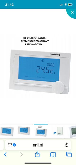 Sterownik DE DIETRICH AD 289   iSENSE, termostat pokojowy przewodowy