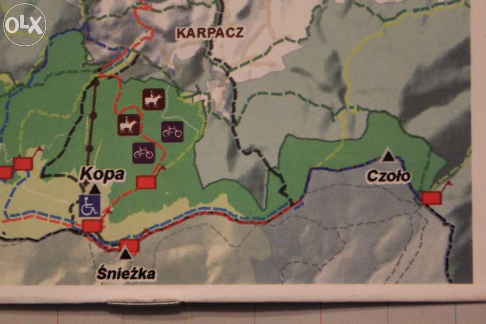Karkonoski Park Narodowy-szlaki turystyczne-mapa-mapy-mapki-838