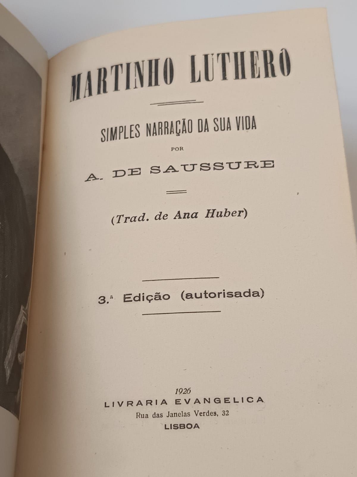 Martinho lutero : simples narração da sua vida (1926)