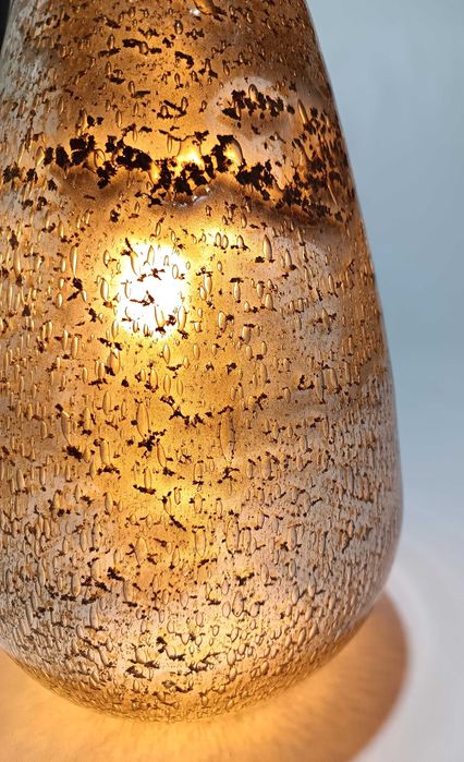 Candeeiro Volcano Prata | Vidro da Marinha Grande!