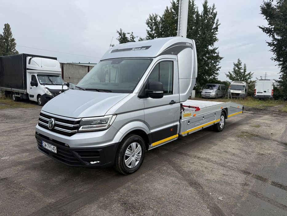 Volkswagen Crafter 2.0 TDI 177KM DSG Laweta Jegger Sypialnia Webasto LED  Salon Polska, Pierwszy właściciel, Serwis ASO, FV Vat23%