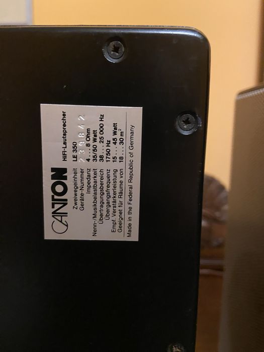 Znakomite małe monitory Canton LE 350! Vintage, czarne, lata 70