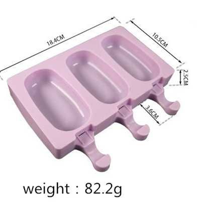 Форма для мороженого или конфет силиконовая с крышкой + 50 палочек