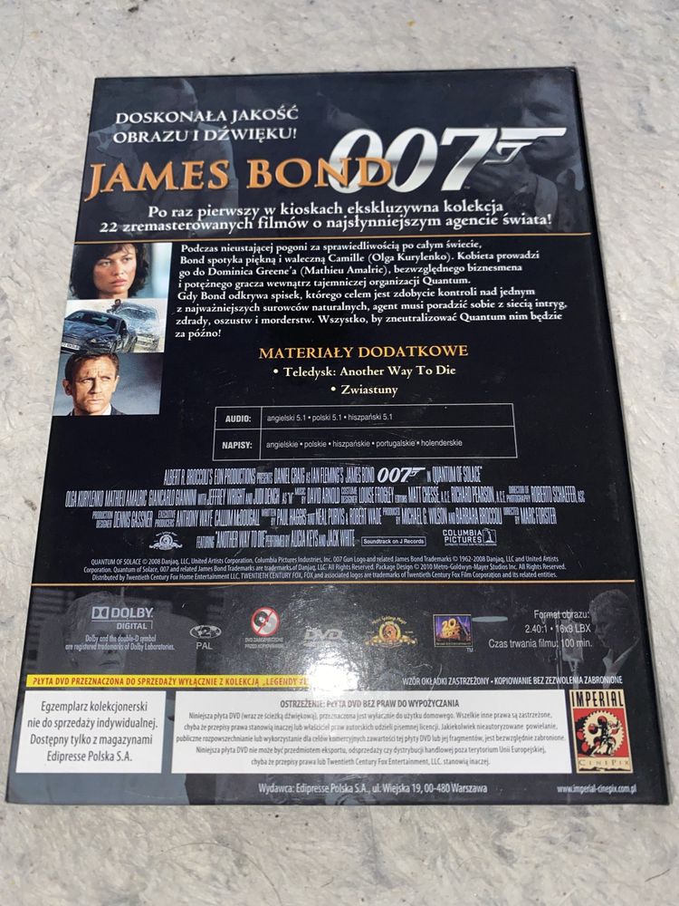 007 James Bond Quantum of Solace DVD