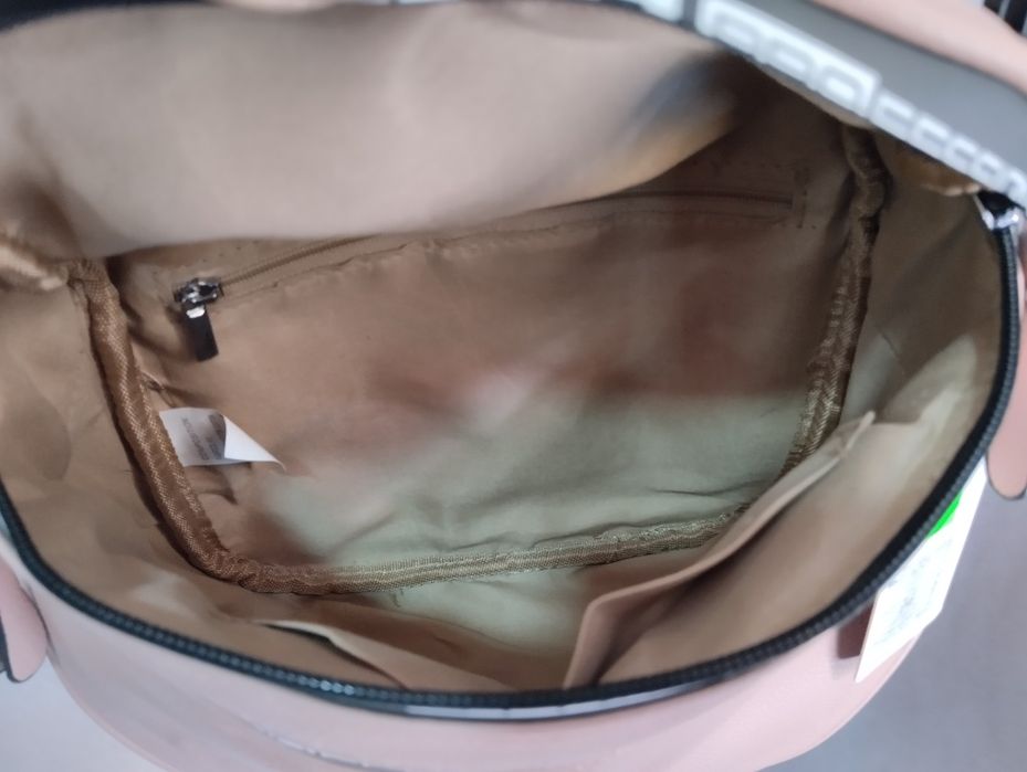 Nowa duża nerka damska pudrowy róż