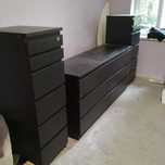 Komoda IKEA MALM + 2x szafki