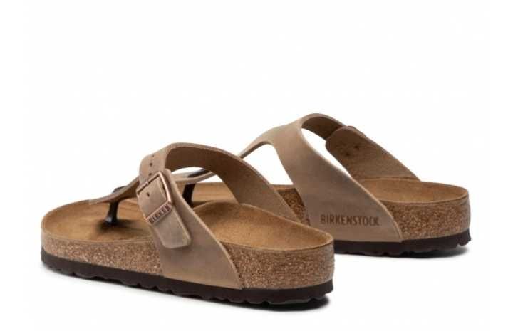 Birkenstock japonki, klapki,  Gizeh Tabacco Brown leather ROM. 36 nowe