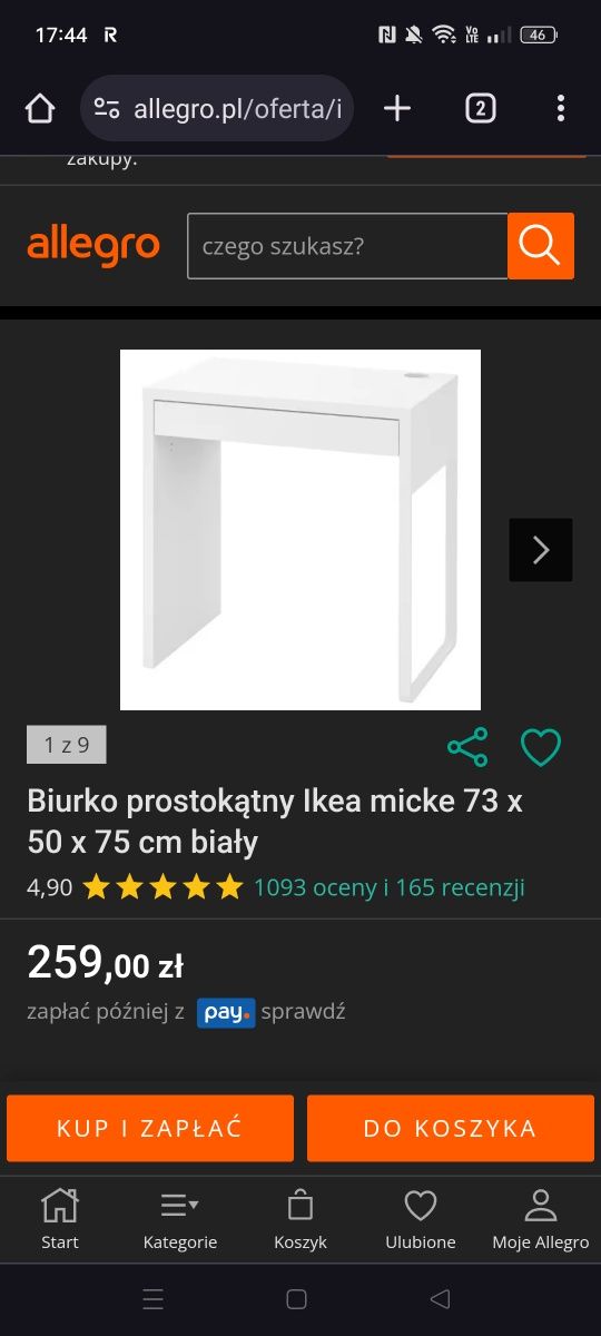 Biurko Ikea mike