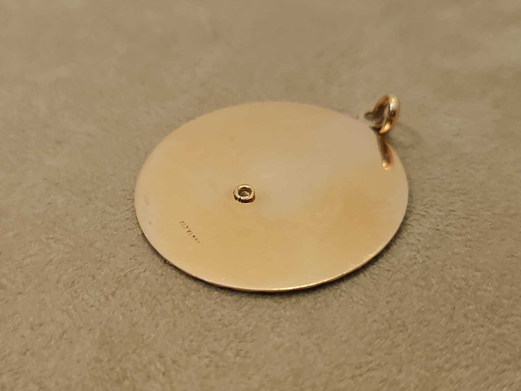 Złota zawieszka pr.585 Bozia waga 5,22g Kraków W