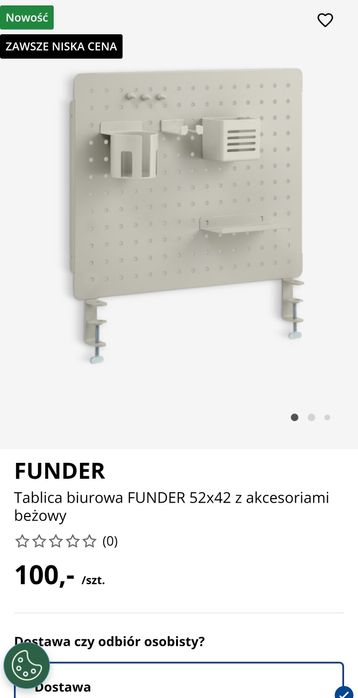 Tablica organizer biurowy. 51x52cm