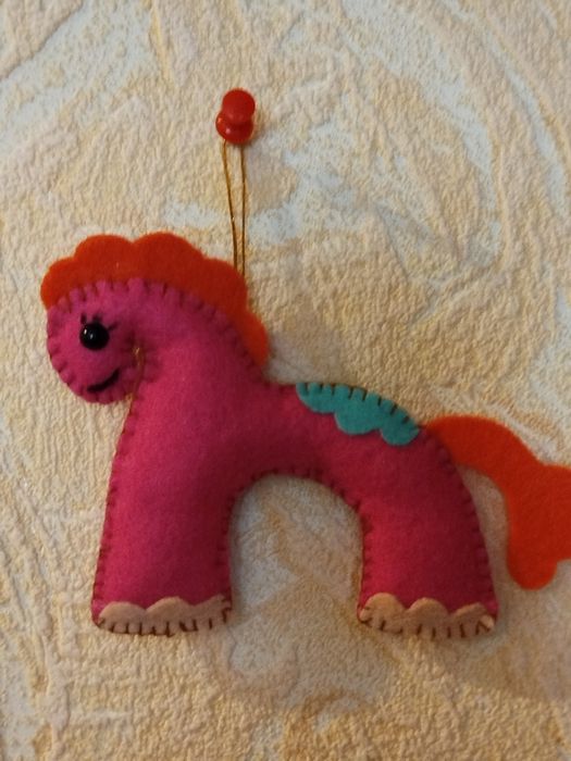 Символ року 2026 фетровий коник іграшка на ялинку подарунок декор.