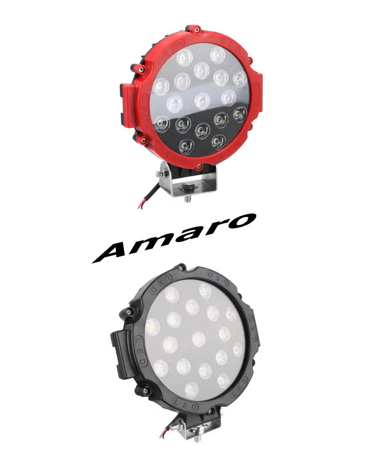 2 Farois de Led 51W 3800LM IP67 Jipe/Off Road/4x4 (2 Cores) | NOVOS