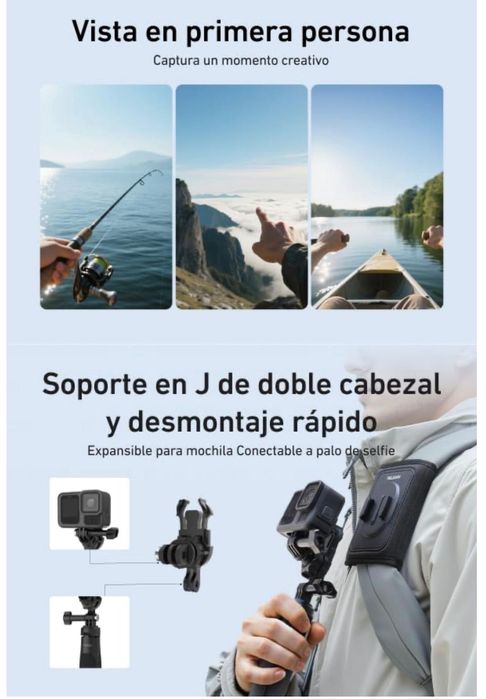 Suporte Mochila para gopro, Sony, tomtom NOVO