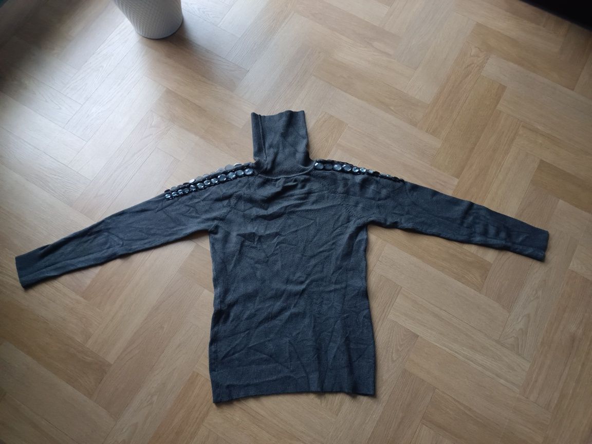 Sweter szary golf rozm. XS Kraków Wrocławska