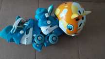 Patins com capacete