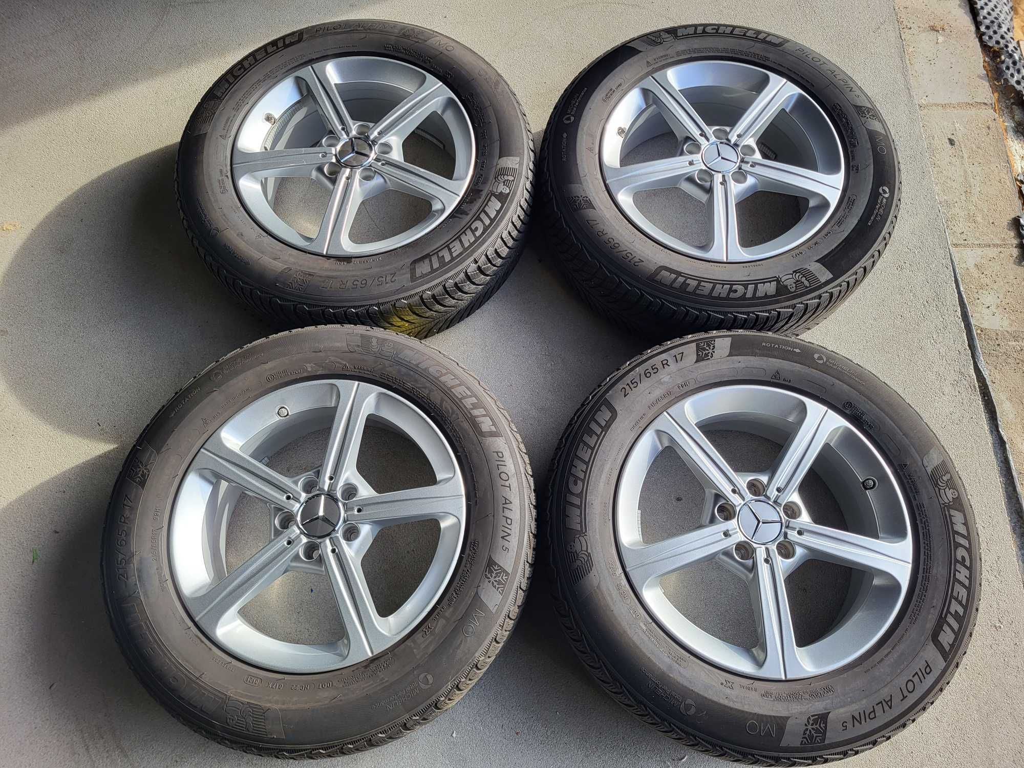 [K127] Koła zimowe 17 Cali 5x112 Michelin 215/65/17 Mercedes 21r