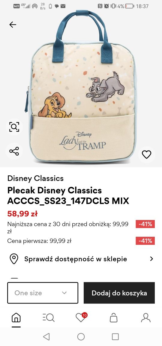 Plecak Disney classics nowy