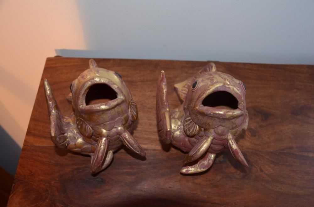 Peixes em Terracota – Peça Decorativa e Utilitária