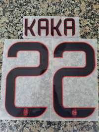 AC Milan KAKA #22 nome e numero pronto a estampar na camisola