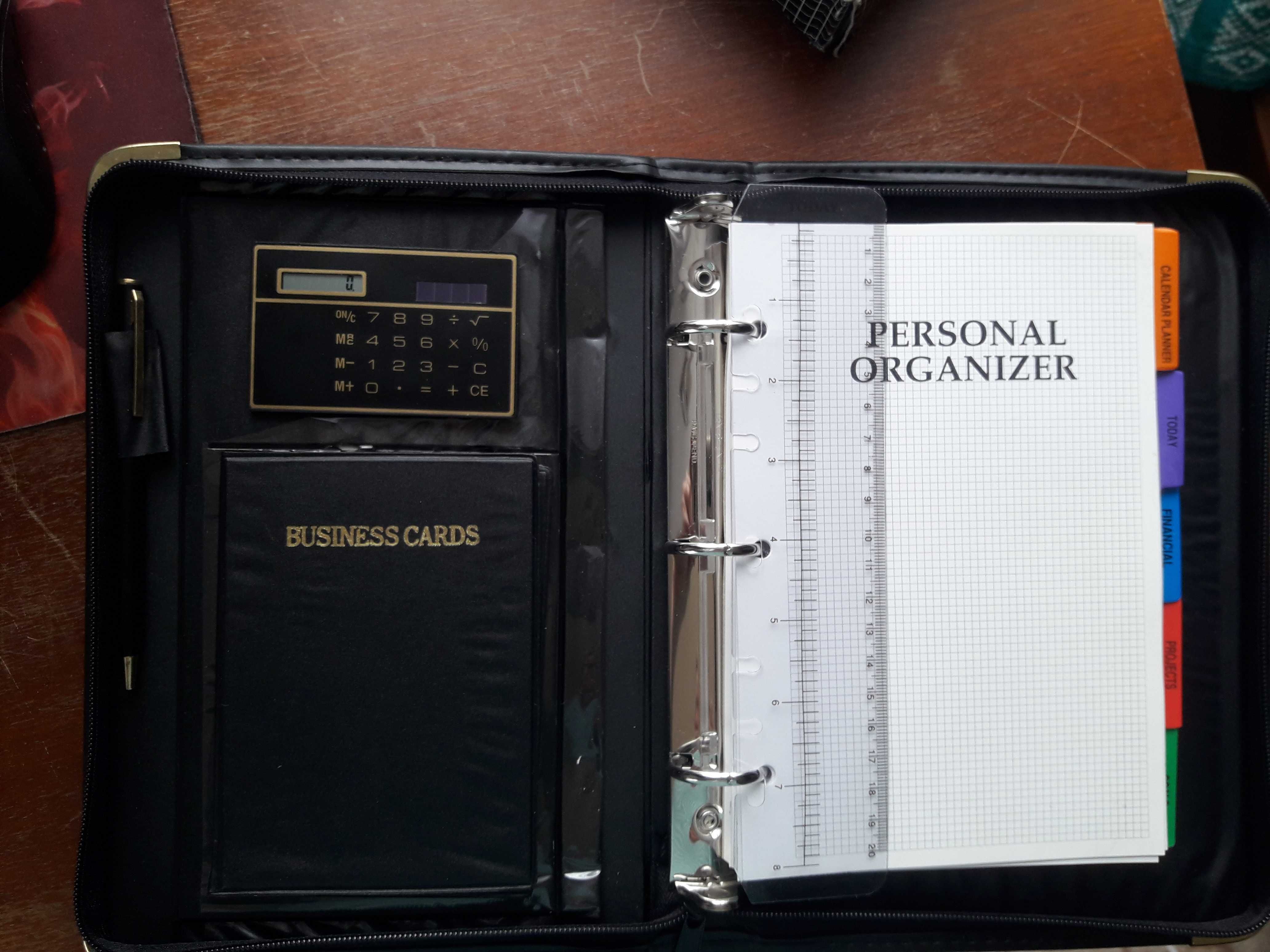 Планер, блокнот, ежедневник, органайзер + калькулятор и визитница