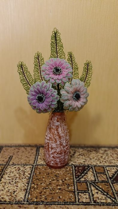 Цветы , деревья из бисера ручной работы