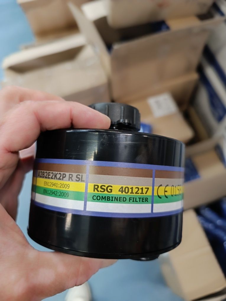 Фільтр АВЕК Hg SX, NBC захист від всіх видів газів + ртуть та БОР.