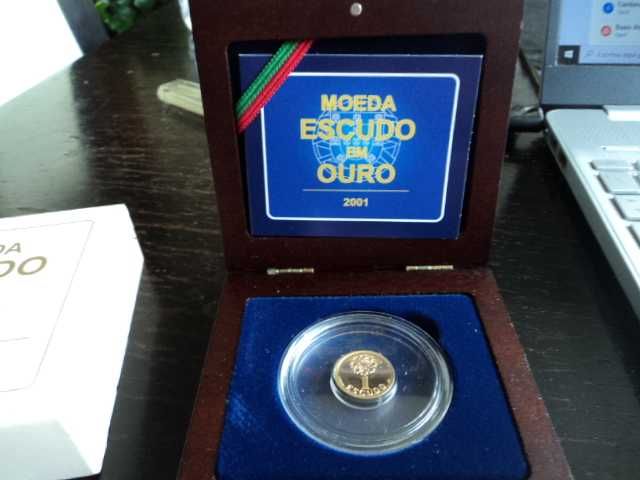 Moeda de 1 escudo em ouro