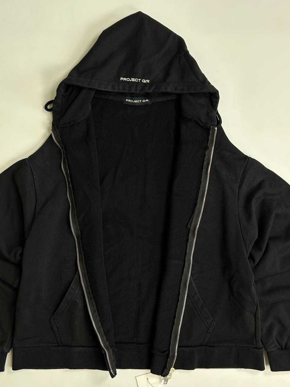 Project Grailz GR  zip up чорна зіпка зипка черная худи кофта худі S M