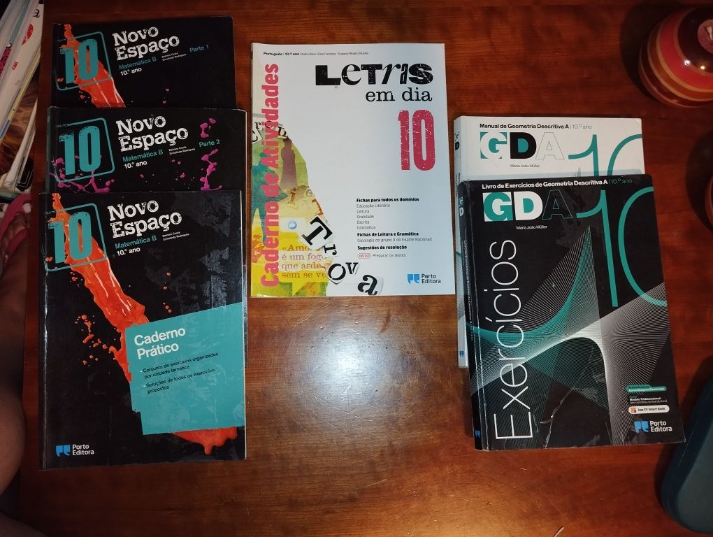 Matemática, Português e GDescritiva - 10ano