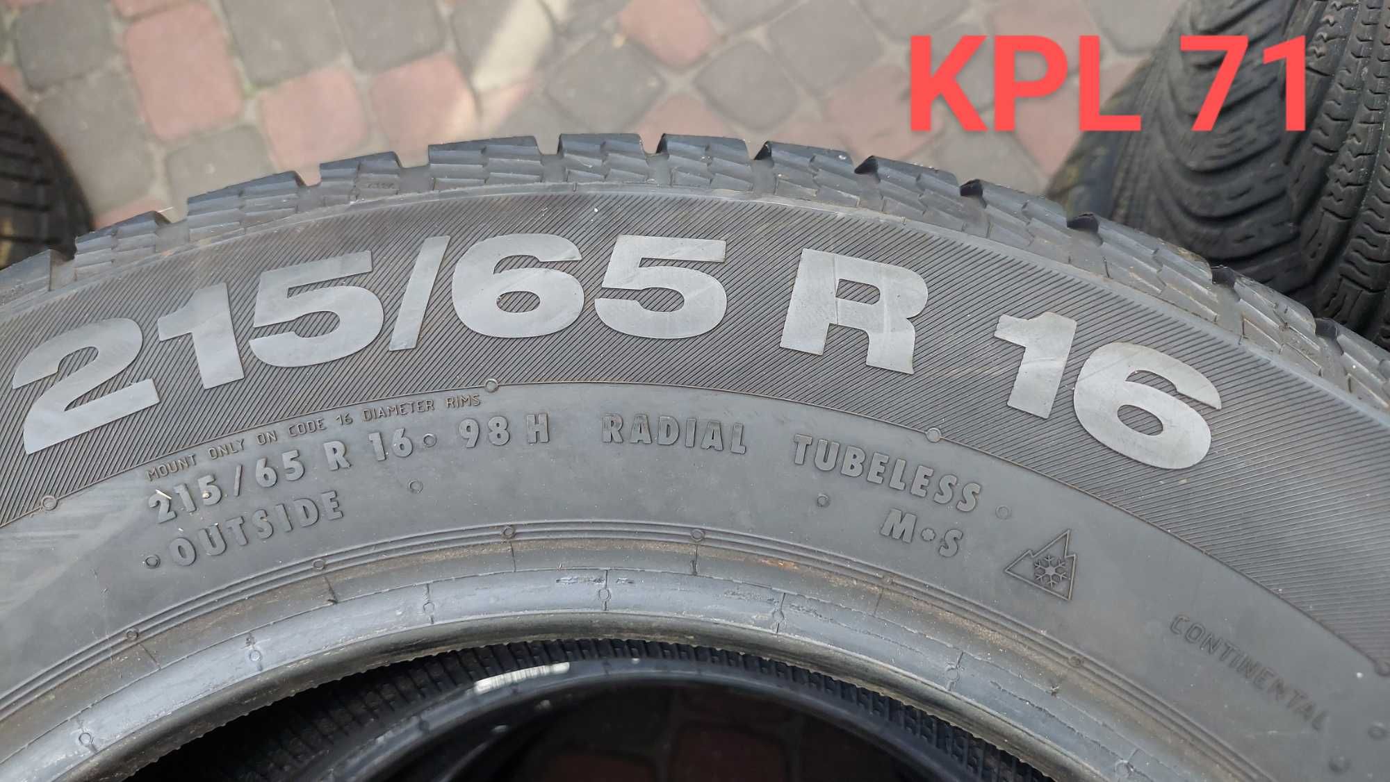 Opony zimowe 4szt. Continental Cross Contact 215/65/16 kpl 71