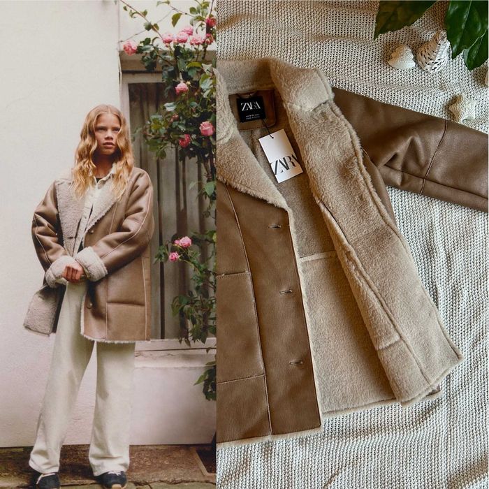 Зимові дублянки zara юніори ріст 140 , 152 і 164 см