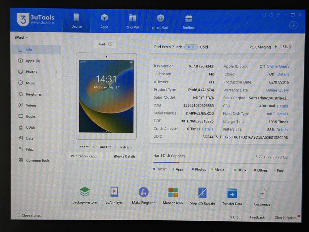 iPad Pro 9.7 (A1674) - 32GB - Cellular (LTE) - faktura VAT 23%