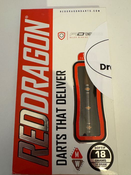 Profesjonalne lotki do darta ( steel) Red dragon Amberjack 2 18g v2