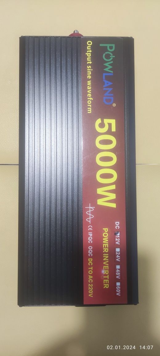 Інвертор EASUN / POWLAND 5000W (12V-220V)