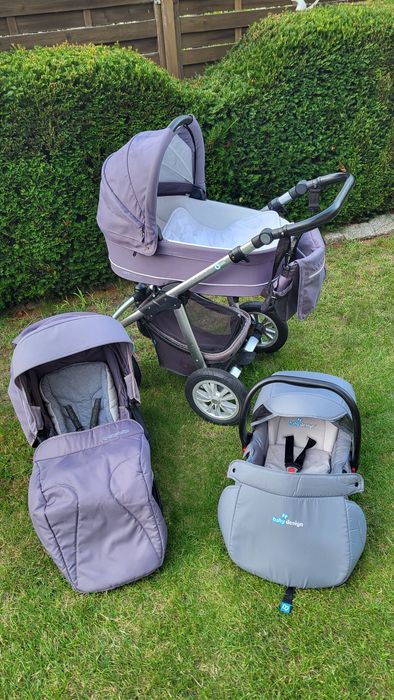 Wózek dla dziecka 3 częściowy BabyDesign Lupo Comfort