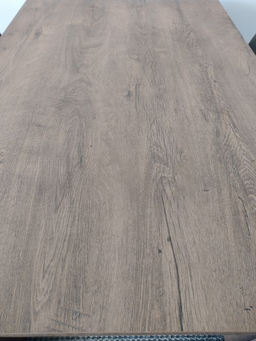 Stół 80/120  ciemny dąb dziki i 4  krzesła szar do jada