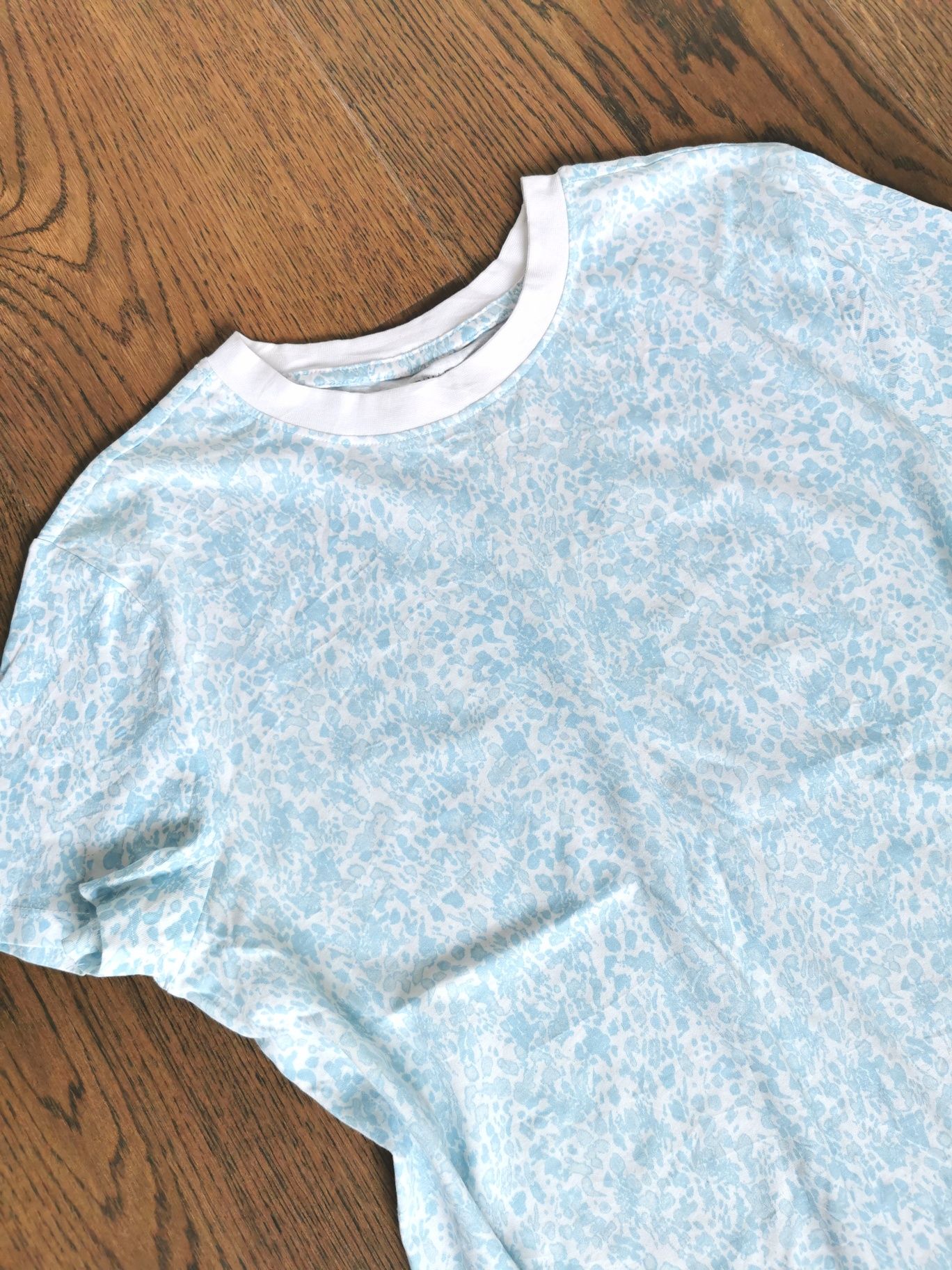 Primart t-shirt biało niebieski, rozmiar 40-42